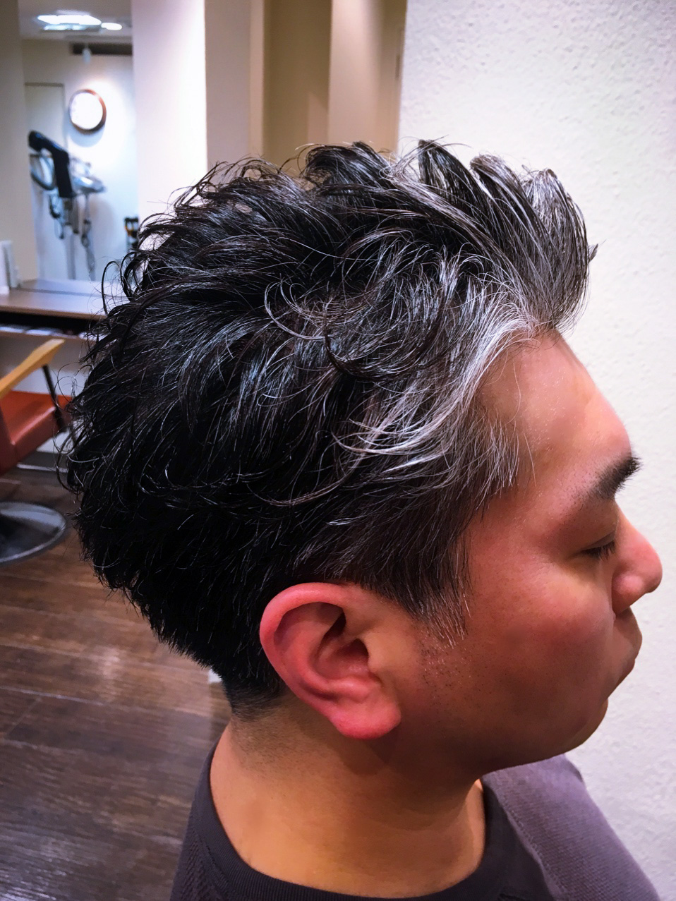 本日のお客様(メンズパーマ)｜メンズも通いやすい祐天寺・学芸大学の美容院 hairspa PAZ ヘアースパ パズ