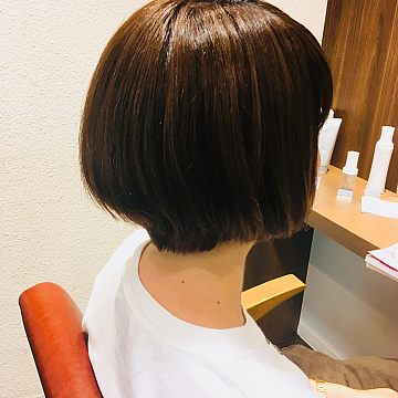ショートミニボブはコンデストレートで美シルエットに◎ ショート・ボブのカットが上手い祐天寺・学芸大学美容院 hairspa PAZ ~ ヘアースパ パズ ~