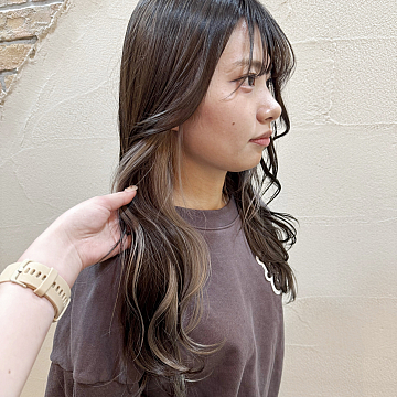ブリーチ一回でできるインナーグレージュ☆祐天寺・中目黒でおすすめの美容院・美容室 hairspaPAZ ~ ヘアースパ パズ ~