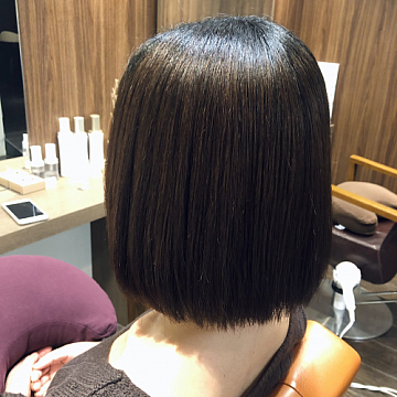 丸みのあるストレートで簡単ボブ♪ 祐天寺・中目黒で人気の美容院 hairspa PAZ ~ ヘアースパ パズ ~