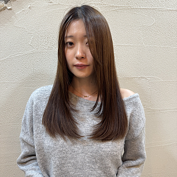レイヤーカット&ワンカラーでできるベージュカラー♪しっとり潤うヘアカラーで人気の祐天寺・学芸大学の人気美容室・美容院 hairspa PAZ ~ ヘアースパ パズ ~
