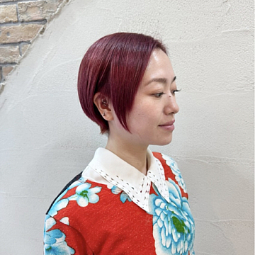 一回ブリーチでできるピンクレッドカラー!祐天寺・中目黒でおすすめの美容院・美容室 hairspaPAZ ~ ヘアースパ パズ ~